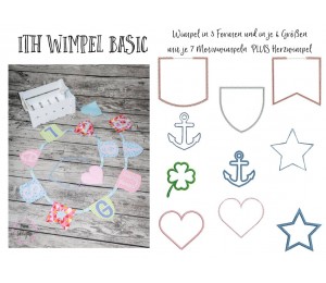 Stickserie ITH - Wimpel Basic